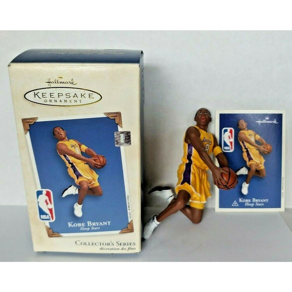 2003 Kobe Bryant Lakers NBA Hallmark Hoop Stars Handcrafted Ornament U63